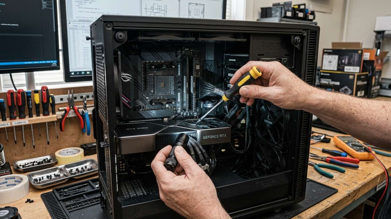 computador ligando e desligando sozinho