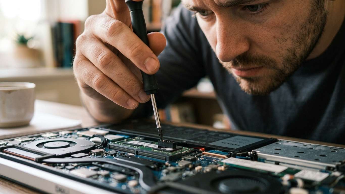 conserto por conta própria ou assistência técnica